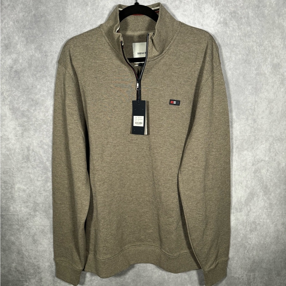 New Bison Half-zip Sweater, Size Medium!